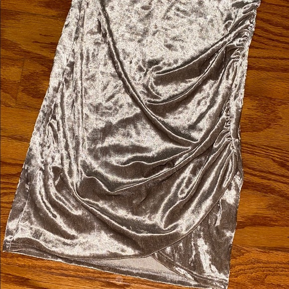 Velvet Tube Mini Dress - Pink - Picture 3 of 3